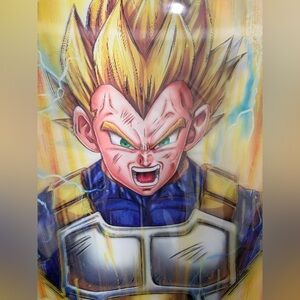 Dragon Ball Z Vegeta x Super Saiyan Hologram Poster